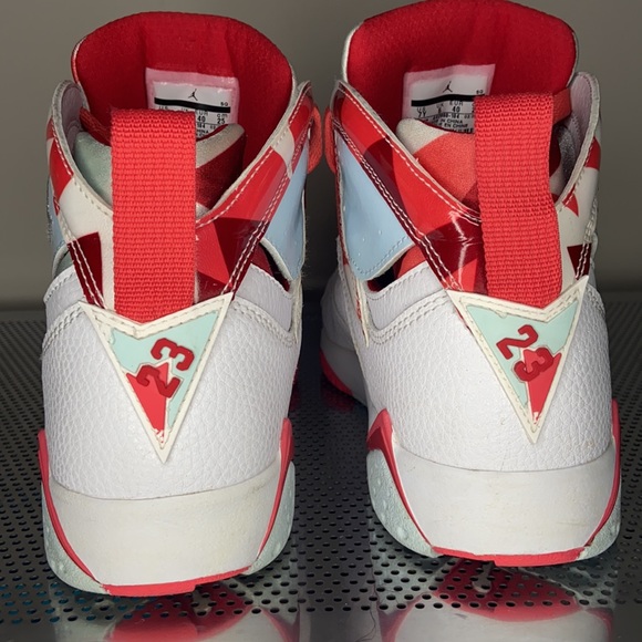 Jordan 7 Retro “Topaz Mist” | 7Y | Good Condition | 442960-104 | wht/blu/pink - Picture 4 of 6